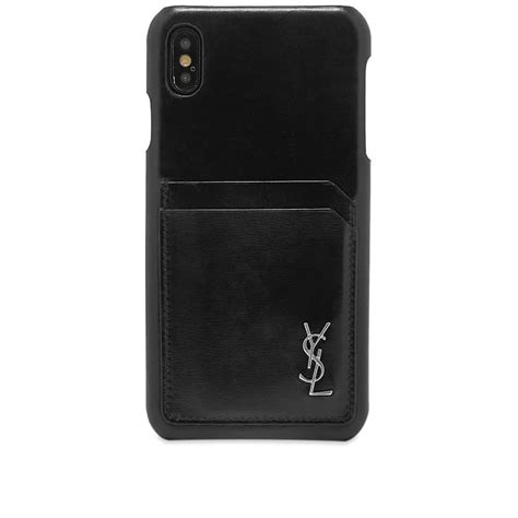 Yves Saint Laurent YSL iPhone X/Xs Case Cardholder Black